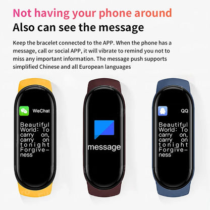 M6 Smart Watch MultiFunction Fitness Tracker for Men & Women