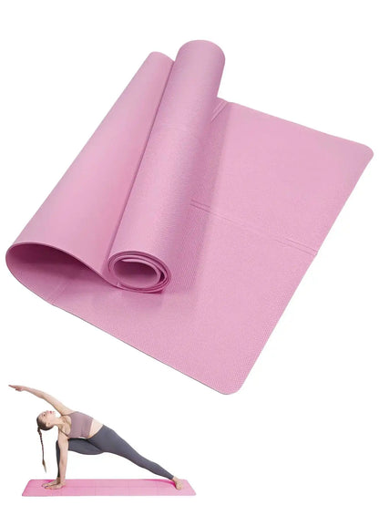 Yoga Mat Non-Slip Pilates & Fitness Exercise Pad - hayfa