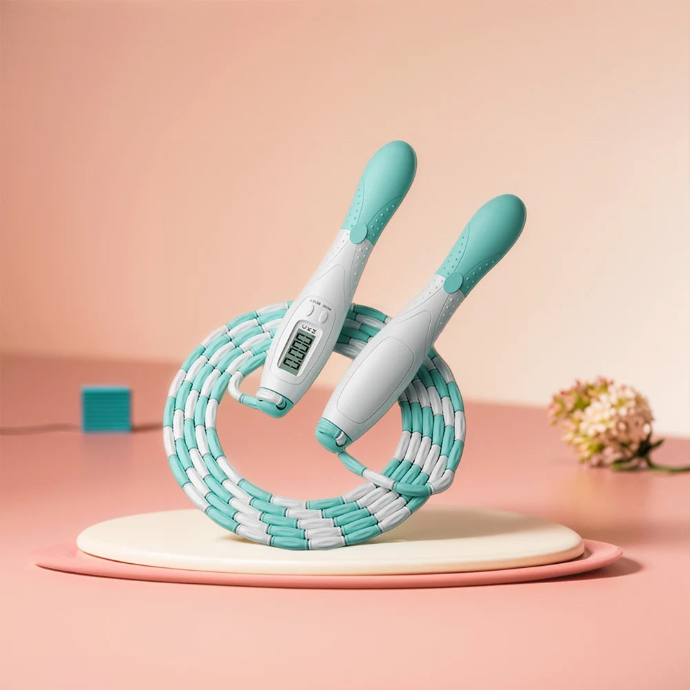 Beaded Jump Rope adjustable Segmented Skipping Rope Counter