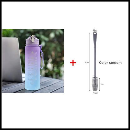 900ML Sports Water Bottle Motivational LeakProof Fitness Cup