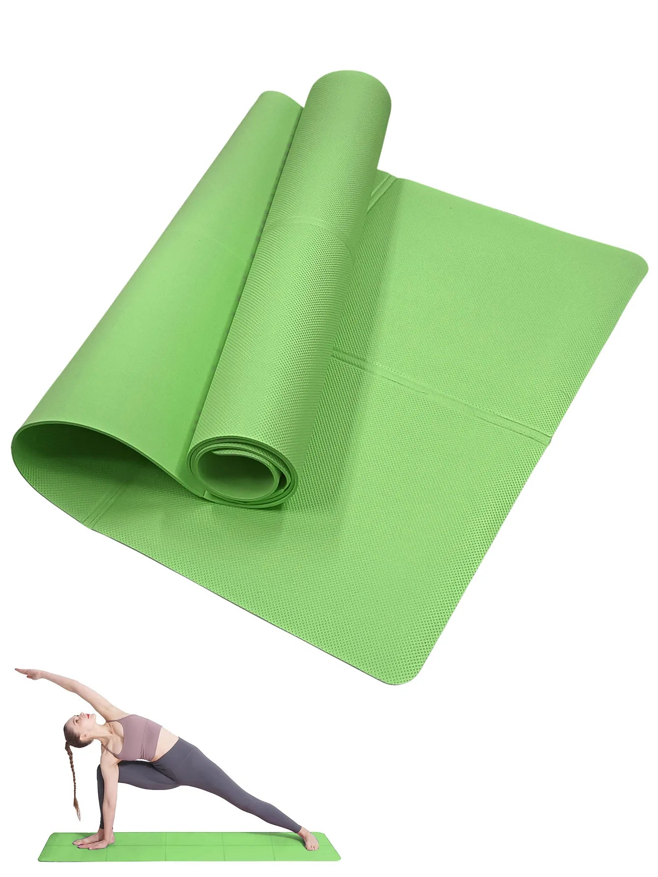 Yoga Mat Non-Slip Pilates & Fitness Exercise Pad - hayfa