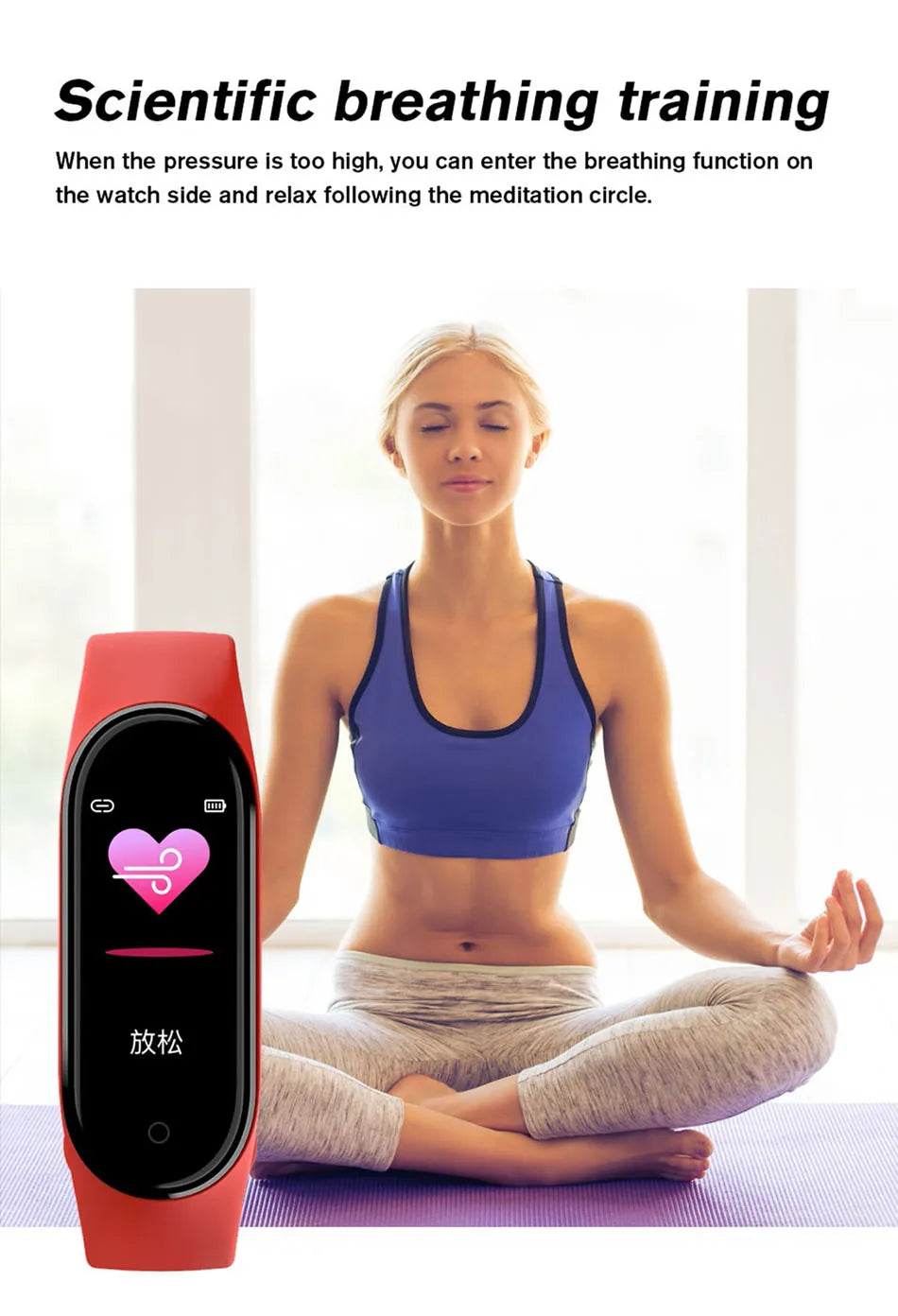 M6 Smart Watch MultiFunction Fitness Tracker for Men & Women