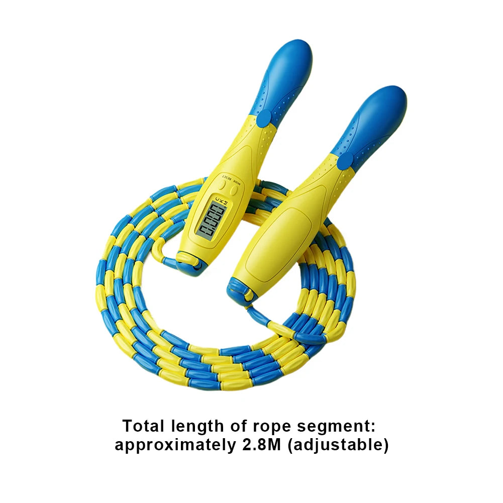 Beaded Jump Rope adjustable Segmented Skipping Rope Counter